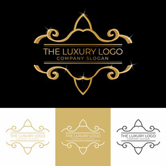 luxury brand logo template