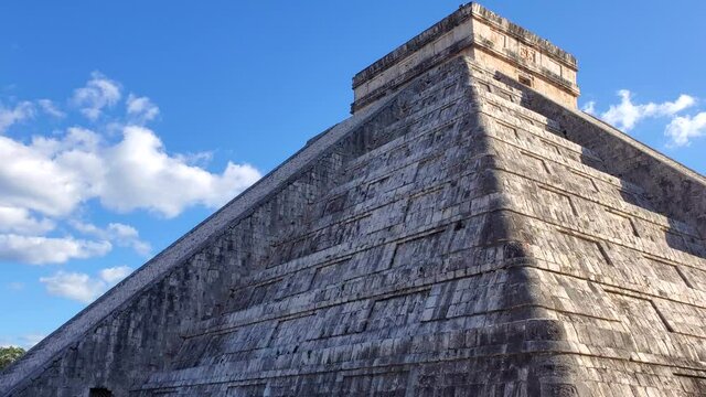Chichen Itza, one of the largest Maya cities, a large pre-Columbian city built by the Maya people. The archaeological site is located in Yucatan State, Mexico.