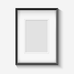 Black boarder frame on white