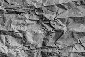 paper on light, white background.Crumpled Paper Wallpaper.crumpled paper sheet texture.Copy space