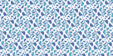 Fototapeta premium Stylish organic and botanical background. Seamless pattern.Vector. スタイリッシュ有機的パターン