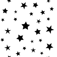 Obraz premium Stars seamless pattern. Star icons texture background. Starry sky and night design.