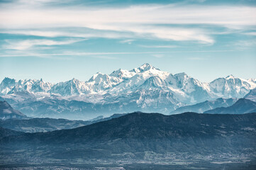 Le Mont-Blanc depuis la Dôle