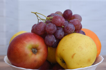 fruits on a plate