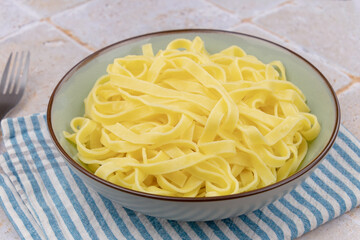 pasta on white plate 