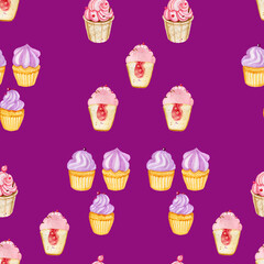 cupcakes, muffins, purple, 800080, food, sweets, cafeteria, kitchen