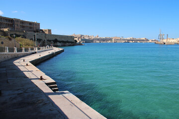 rinella bay in kalkara in malta