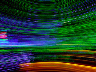Motion blur-colored lights for an abstract background image