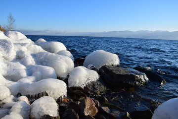 Lake Baikal during the beginning of the ice period