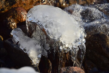 Lake Baikal during the beginning of the ice period
