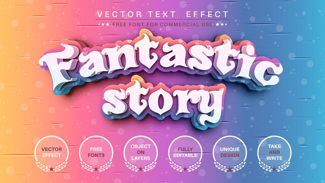 Fantastic Story - Editable Text Effect, Font Style