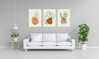 Modern and stylish Floral wall art for home decoration, Flowers, and shapes wall art.