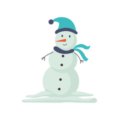 Funny snowman hat scarf