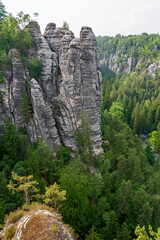Skurile Felsen im Elbsandsteingebirge der sächsischen Schweiz