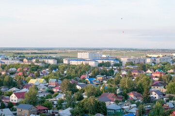 Fototapeta premium Balloon flights over the city