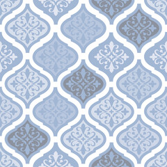 Blue Floral Relief Lantern tiles