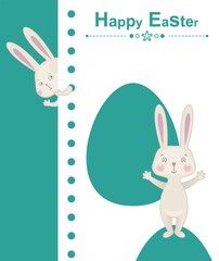 Happy easter rabbit
