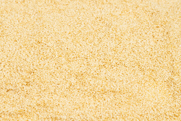 Sesame seeds as a background.