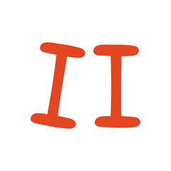 Red dumbbells fitness