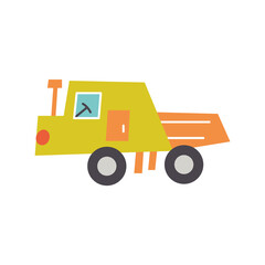 Vector cartoon transport truck