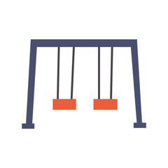 Vector child's swing