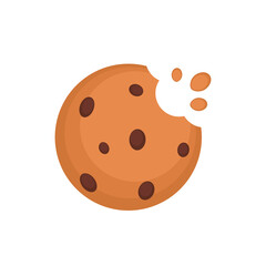 Cookie logo design. Cookie vector on white background.