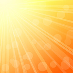 Sky Abstract Background with Rays of Sunshine.