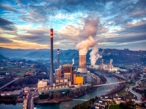 Soto de ribera combined cycle thermal power plant in Asturias.