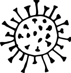 Coronavirus vector illustration