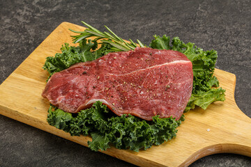Raw beef steak for grill