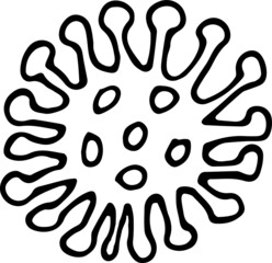 Coronavirus vector illustration