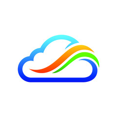 Cloud Logo can be use for icon, sign, logo and etc