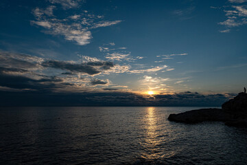 Sonnenuntergang an der kroatischen Küste