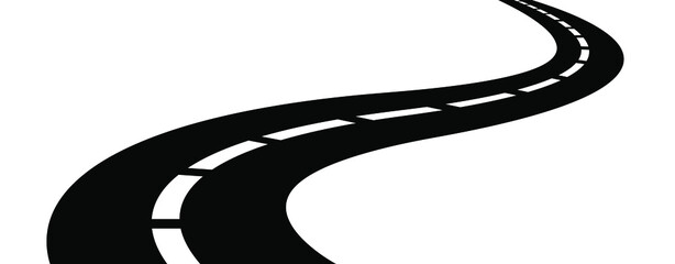 black and white road