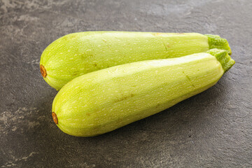 Two Young zucchini for cooking