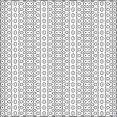  Vector ethnic pattern with symmetrical elements . Repeating geometric tiles from striped elements.Monochrome texture.Black and white pattern for wallpapers and backgrounds.