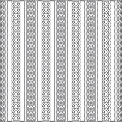  Vector ethnic pattern with symmetrical elements . Repeating geometric tiles from striped elements.Monochrome texture.Black and white pattern for wallpapers and backgrounds.