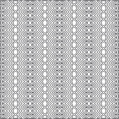  Vector ethnic pattern with symmetrical elements . Repeating geometric tiles from striped elements.Monochrome texture.Black and white pattern for wallpapers and backgrounds.