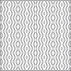  Vector ethnic pattern with symmetrical elements . Repeating geometric tiles from striped elements.Monochrome texture.Black and white pattern for wallpapers and backgrounds.