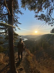 hiker in the mountains