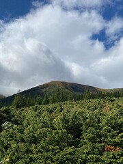 Fototapeta premium clouds over the mountain