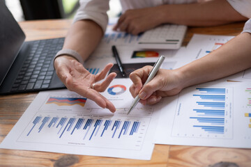 Business woman contract. agreement was signed co-investment business