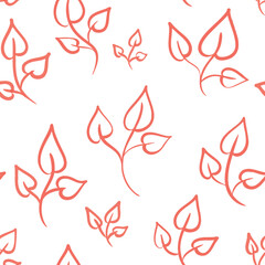 seamless pattern with leaves