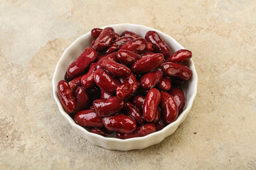Canned red Kidney in the bowl