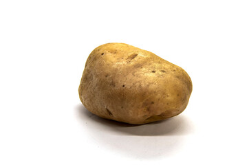 Potatoes on a white background