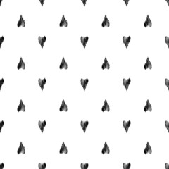 Minimalists style hearts seamless pattern. Valentines day background.