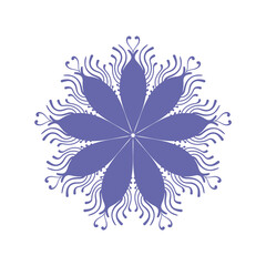 Circular mandala pattern. Vector graphic design element. Decorative ornament in ethnic style.