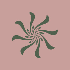 Circular mandala pattern. Vector graphic design element. Decorative ornament in ethnic style.