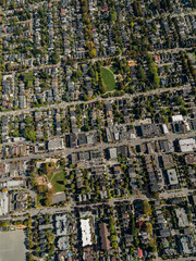 Stock aerial photo of East Side Vancouver, Canada