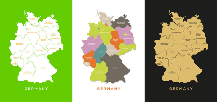 germany map flat